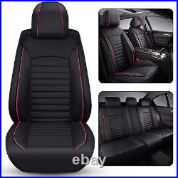 For Mercedes Benz 5 Seats Car Seat Covers Full Set Leather Front Rear Padded Mat