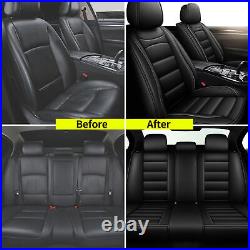 For Nissan Frontier 2009-2023 Faux Leather Car Seat Cover Front + Rear Cushion