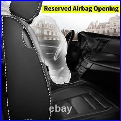 For Nissan Frontier 2009-2023 Faux Leather Car Seat Cover Front + Rear Cushion