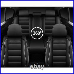 For Nissan Frontier 2009-2023 Faux Leather Car Seat Cover Front + Rear Cushion