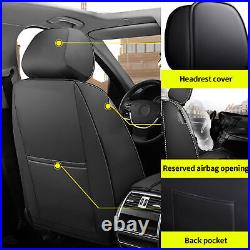 For Nissan Frontier 2009-2023 Faux Leather Car Seat Cover Front + Rear Cushion