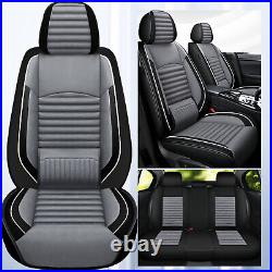 For Nissan Frontier Crew Cab 2007-2024 Front Rear Car Seat Covers PU Leather