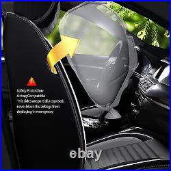 For Nissan Frontier Crew Cab 2007-2024 Front Rear Car Seat Covers PU Leather
