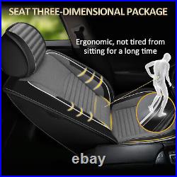 For Nissan Frontier Crew Cab 2007-2024 Front Rear Car Seat Covers PU Leather