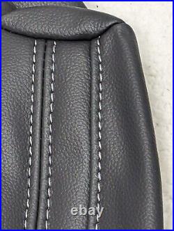 For Nissan Frontier Crew Cab S 2022-2025 Black Leather Seat Covers LQ49