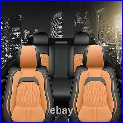 For Nissan Frontier Full Leather Car Seat Covers Full Set Front Rear Protectors