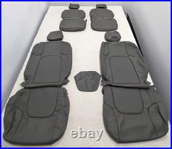 For Nissan Frontier King Cab 2015-2021 Grey Interior Leather Seat Covers SS50