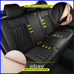 For Nissan Rogue Sport 2017-2022 Faux Leather Front 5-Seat Covers Cushion Set