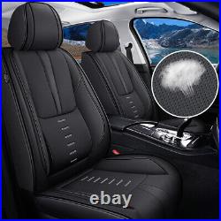 For Nissan Sentra 2008-2024 Car 5 -Seat Covers PU Leather Front Rear Cushion Pad