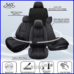 For Nissan Sentra 2008-2024 Car 5 -Seat Covers PU Leather Front Rear Cushion Pad