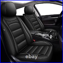 For Nissan Sentra 2008-2024 Car Front & Rear 5-Seat Covers Cushion Faux Leather