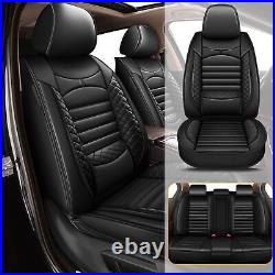 For Nissan Titan 2009-2024 PU Leather Car 5-Seat Covers Full Set Pad Protector