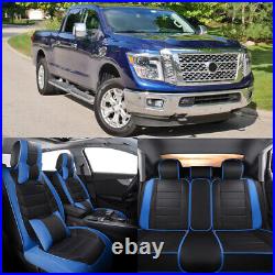 For Nissan Titan XD 4-Door 2000-2021 Full Set Car Cover Front Rear Seat Cushion