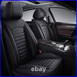 For Pontiac Car Front/Rear Seat Covers 3D Leather Full Surround Cushion Interior