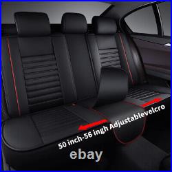 For RAM Car Front/Rear Seat Covers 3D PU Leather Cushions Storage Auto Interior