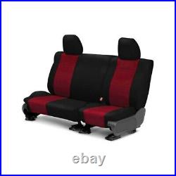 For Ram 1500 11-15 CalTrend NeoSupreme 2nd Row Black & Red Custom Seat Covers