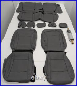 For Subaru Legacy 2.5i Sedan 2015-2019 Grey Leather Seat Covers KR372