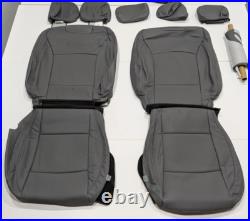 For Subaru Legacy 2.5i Sedan 2015-2019 Grey Leather Seat Covers KR372