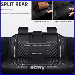 For Subaru WRX STI Car Seat Covers Full Set PU Leather Front&Rear 5-Seater