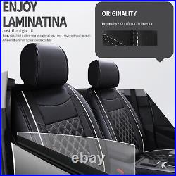 For Subaru WRX STI Car Seat Covers Full Set PU Leather Front&Rear 5-Seater