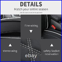 For Subaru WRX STI Car Seat Covers Full Set PU Leather Front&Rear 5-Seater