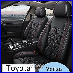 For TOYOTA Venza 2009-2016 Car 5 Seat Cover Front & Rear Faux Leather Cushion