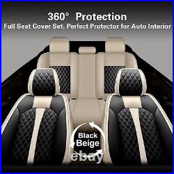 For Toyota 4RUNNER 2003-2024 Full Leather Car 5-Seat Cover Full Set Cushion Pad