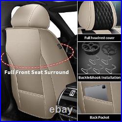 For Toyota 4RUNNER 2003-2024 Full Leather Car 5-Seat Cover Full Set Cushion Pad
