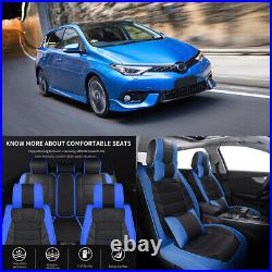 For Toyota Camry Corolla Car Cover Full Set PU Leather Front Rear Seat Cushion