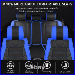 For Toyota Camry Corolla Car Cover Full Set PU Leather Front Rear Seat Cushion