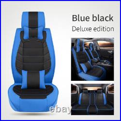 For Toyota Camry Corolla Car Cover Full Set PU Leather Front Rear Seat Cushion