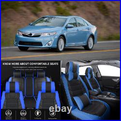 For Toyota Camry Corolla Car Cover Full Set PU Leather Front Rear Seat Cushion