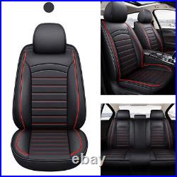 For Toyota Car Seat Cover Full Set Deluxe Leather 5-Seats Front Rear Protector