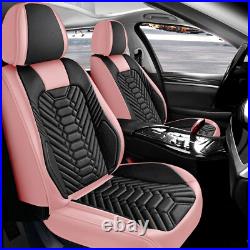 For Toyota Car Seat Covers Napa Leather Full Set 5 Seats Front Rear Protectors