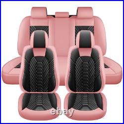 For Toyota Car Seat Covers Napa Leather Full Set 5 Seats Front Rear Protectors