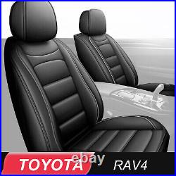 For Toyota RAV4 2013-2018 Car 5 Seats Cover Set PU Leather Front & Rear Cushion