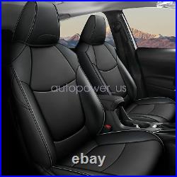 For Toyota RAV4 2019 2023 Car 5-Seat Covers Faux Leather Full Set Cushion