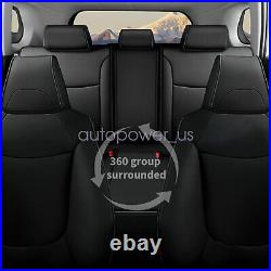 For Toyota RAV4 2019 2023 Car 5-Seat Covers Faux Leather Full Set Cushion