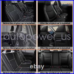 For Toyota RAV4 2019 2023 Car 5-Seat Covers Faux Leather Full Set Cushion