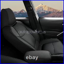 For Toyota RAV4 2019 2023 Car 5-Seat Covers Faux Leather Full Set Cushion