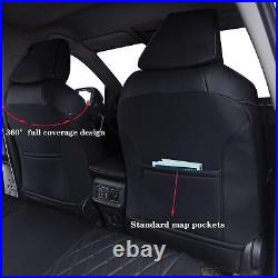 For Toyota RAV4 Car Seat Covers Protector Nappa Leather Front Rear Full Set Pad