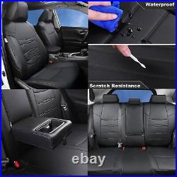 For Toyota RAV4 PU Leather Seat Cover Full Set Front & Rear Cushions 2019-2024