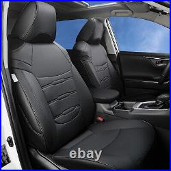 For Toyota RAV4 PU Leather Seat Cover Full Set Front & Rear Cushions 2019-2024