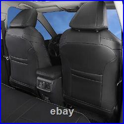 For Toyota RAV4 PU Leather Seat Cover Full Set Front & Rear Cushions 2019-2024