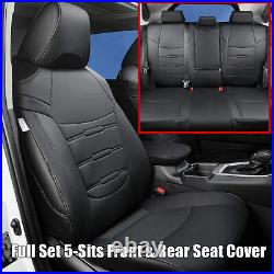 For Toyota RAV4 PU Leather Seat Cover Full Set Front & Rear Cushions 2019-2024