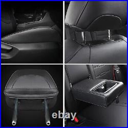 For Toyota RAV4 PU Leather Seat Cover Full Set Front & Rear Cushions 2019-2024