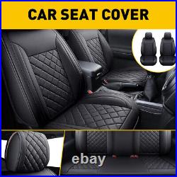 For Toyota Tacoma Car Seat Cover Full Set Leather Seat Front Rear backrest cap