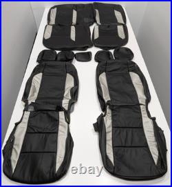 For Toyota Tacoma SR5 TRD Double Cab 2020-2023 Black Leather Seat Covers T281