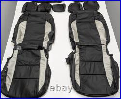For Toyota Tacoma SR5 TRD Double Cab 2020-2023 Black Leather Seat Covers T281