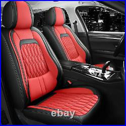 For Toyota Tundra Leather Pickup Car Seat Covers Full Set Front Rear Protectors